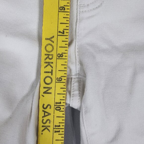 LRL Lauren Jeans by Ralph Lauren women's size 8 white ankle crop straight leg - Picture 11 of 12
